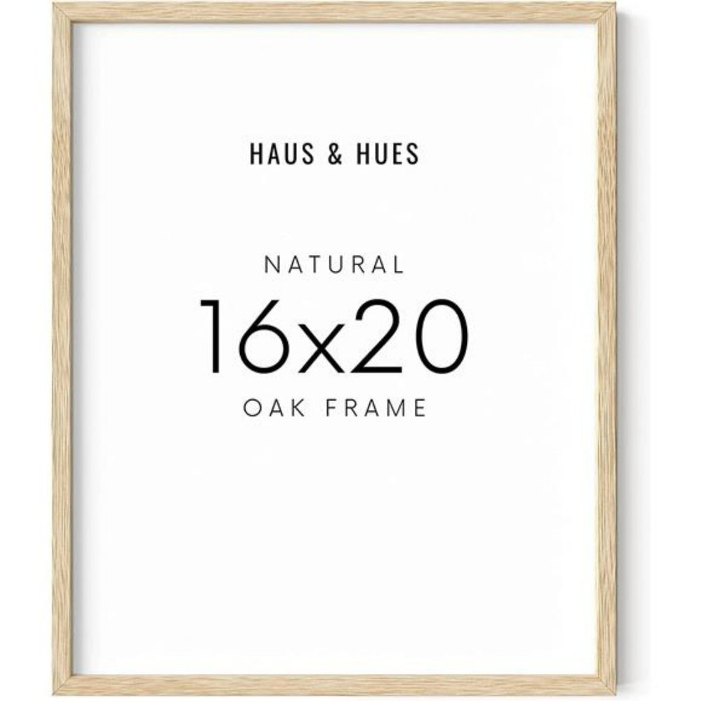 16"x20" Beige Oak Wood Frames Set of 1-16x20 Natural Wood Frames  (Beige Oak)
